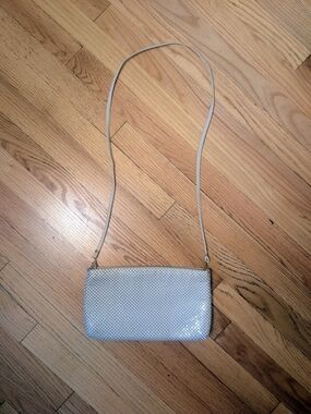Whiting & Davis International Silver Metal Mesh Crossbody Shoulder Bag Y2K Vinta
